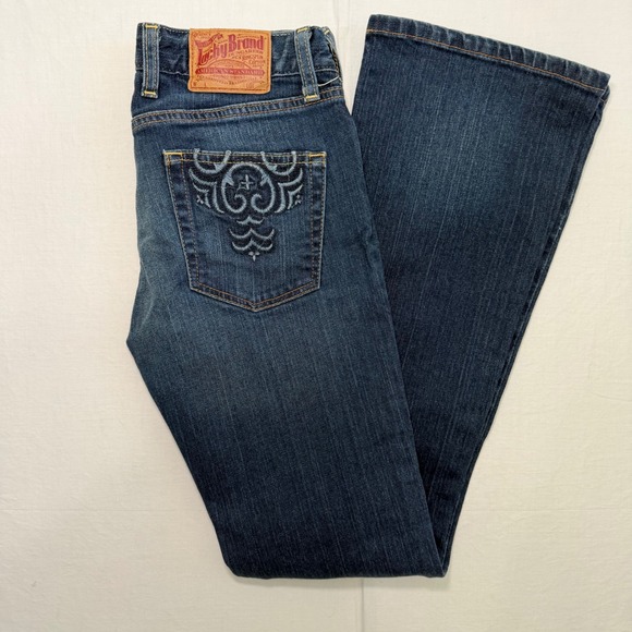 Lucky Brand Denim - Y2K Bootcut Lucky Brand Sweet N Low Jeans Womens 2/26 Embroidered Pockets